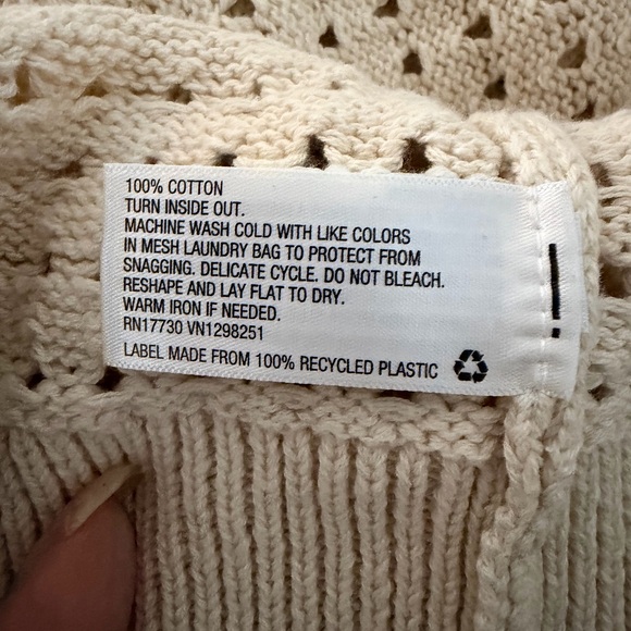 Universal Thread Beige Open-Knit Cardigan - Picture 8 of 8